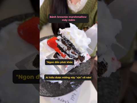 Tự làm brownie marshmallow mây tại nhà, không ngờ lại đơn giản và ngon như vậy #gauthothan #shorts