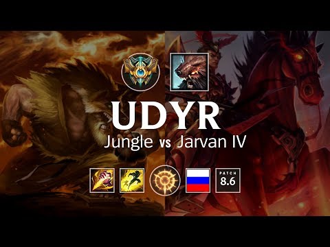 Udyr Jungle vs Jarvan IV - RU Challenger Patch 8.6