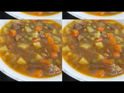 Delicious beef with vegetables soup Recipe | Easy Beef Soup Recipe | Arabic Soup Recipe