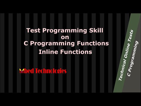 A C Programming Question On Inline Function
