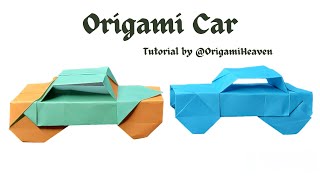 🚗 Easy Origami Car. How To Fold A Paper Car I Super Easy And Fast Origami Car Tutorial.