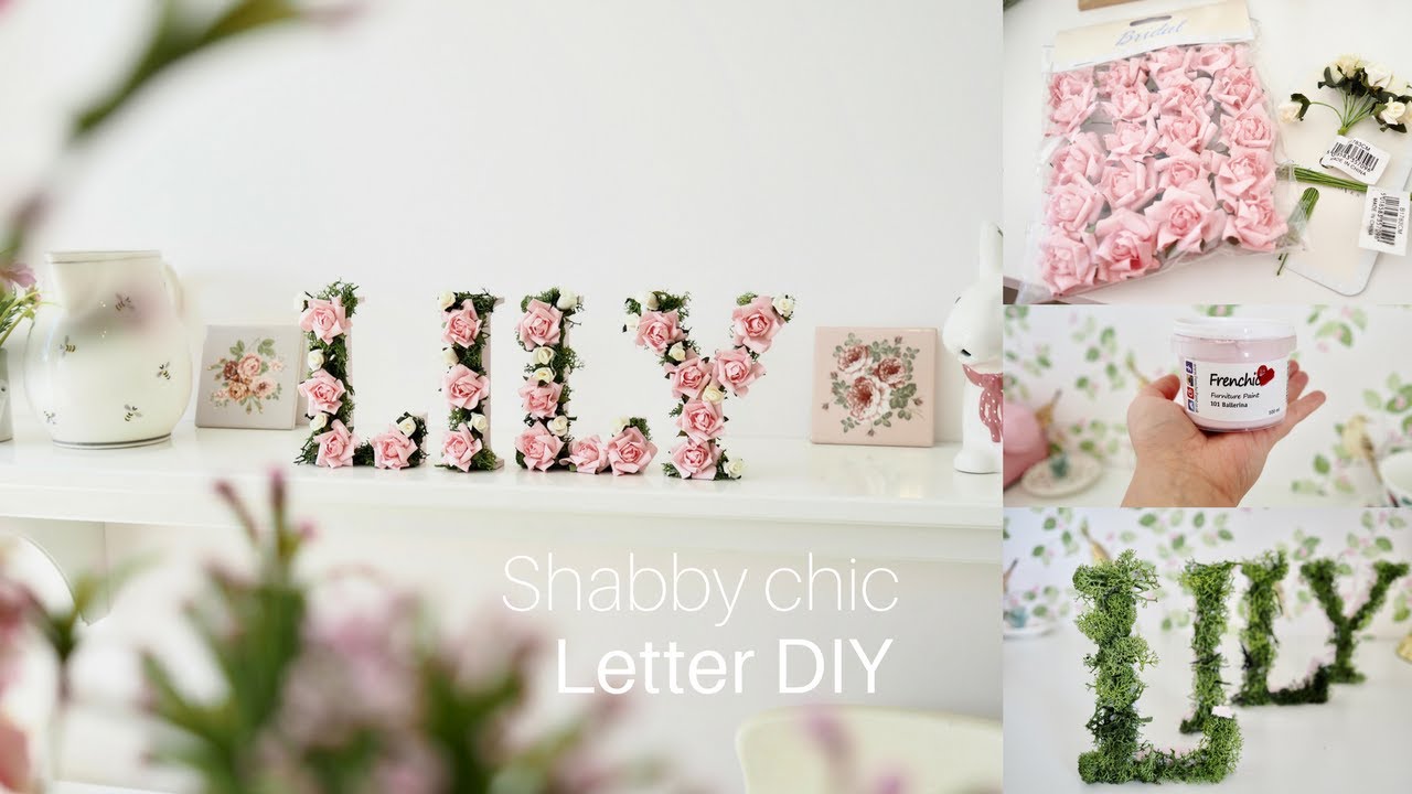 How To Make Flower Letters - DIY Personalised Gift