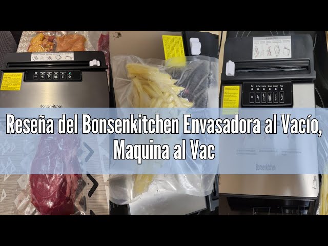 Vídeo relacionado con Bonsenkitchen Envasadora al Vacío, Maquina al Vacio con 5 modos, 8 L/min, Tecnología Globefish para Un Funcionamiento a Alta Velocidad, Vacío Rápido, Incluye 5 Bolsas de Vacío y 1 Bolsa de Rollo