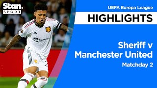 Sheriff v Manchester United Highlights | 2022-23 | UEFA Europa League