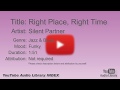 Right Place Right Time Silent Partner Jazz Blues Funky YouTube Audio Library BGM