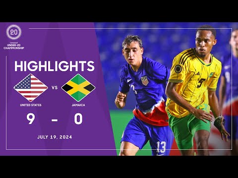 U20Championship 2024 | United States 9-0 Jamaica | Group A