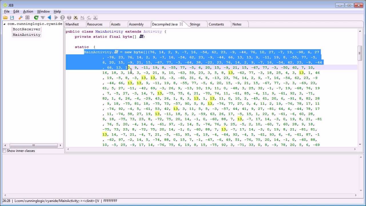 JEB Demo - Java AST Manipulation - Decrypt Strings