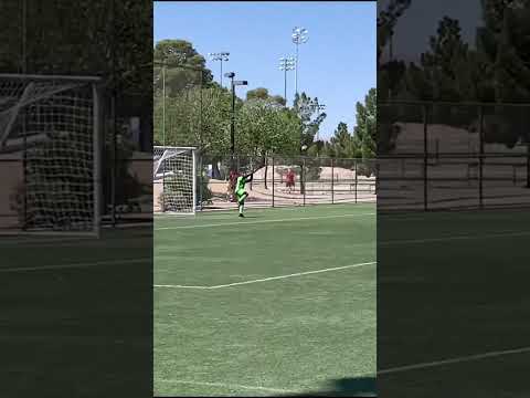 Top hand goalkeeper save