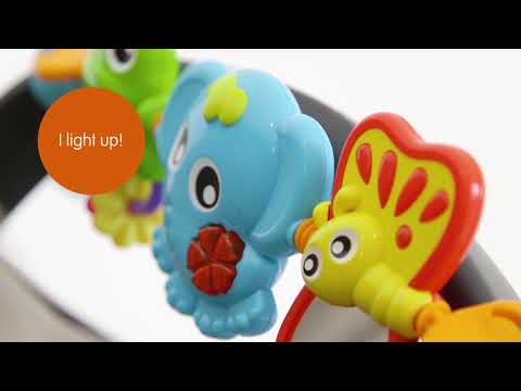PLAYGRO muzikinis vežimėlio žaislas Travel Trio Musical, 0186984 video