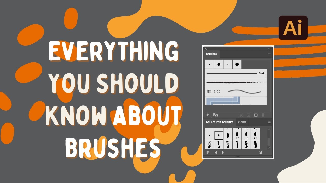Adobe Illustrator Brush Tool Basics (Create Your Custom Brushes)