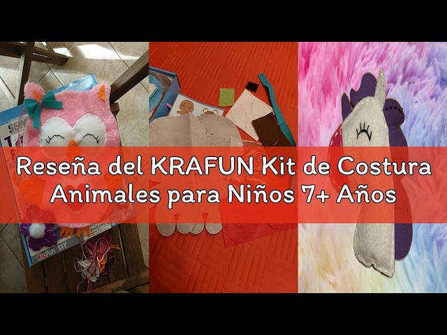 Vídeo relacionado con Qxcmuan Kit De Costura De Fieltro Artesanal | Manualidades Artesanales Fieltro Animales 3D | Kit Costura Bosque | Para Aficionados Actividad Creativa Desarrollo Habilidades Interior Vacaciones