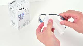 Safety Eyewear: So wenden Sie uvex Feuchtreinigungstücher an // How to use uvex 