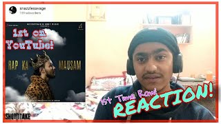 RAGA- RAP KA MAUSAM | REACTION | snazzlesavage reacts |