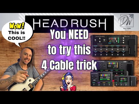 Use ALL HeadRush Amp Models In 4 Cable Method - Power Amp In