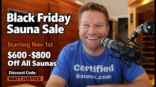 🔥 Clearlight Sauna Black Friday Sale 2025 | $600–$800 OFF Infrared Saunas (Code: MATTJUSTICE)