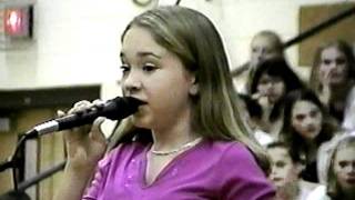 Diana Degarmo (8th Grade) sings dedication to Mrs Pryor