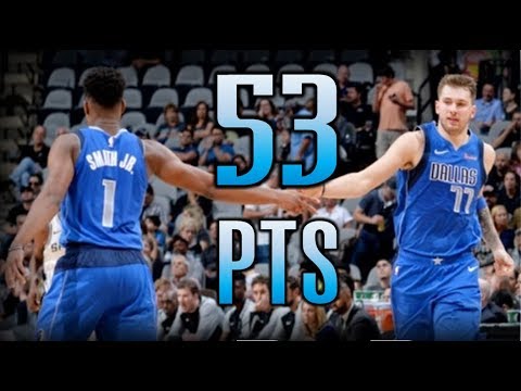 Luka Doncic & Dennis Smith Jr. 53 Points Combined Highlights vs Spurs - 29.10.18