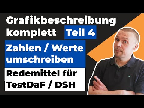 Grafikbeschreibung Teil 4 - Alternative Formulierungen für Zahlen und Werte