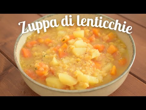 Zuppa di lenticchie rosse - ricetta facile e veloce - piatto caldo e confortevole