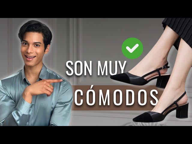 Vídeo relacionado con DREAM PAIRS Zapatos de vestir de tacón bajo y grueso para mujer, puntera redonda cerrada, tacones cómodos, Piel sintética, 39 EU