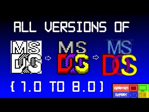 ALL VERSIONS OF MS-DOS (1.0-8.0)