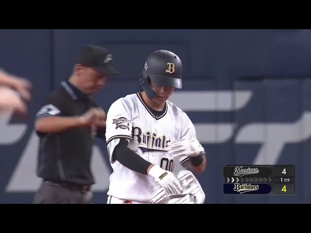 【1回裏】レフト線にポトリ!! バファローズ・西浦 走者一掃の同点タイムリー2ベース!! 2019/9/20 B-M