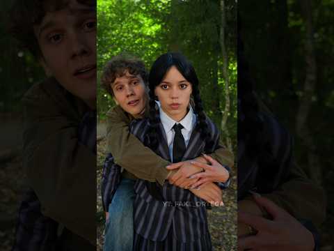 Without emotion😎 #jennaortega #fakeortega #wednesday #tyler #shorts #netflix