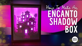 How To Make An Encanto Shadow Box | DIY Casita Madrigal Hand-Cut 3D Paper Craft