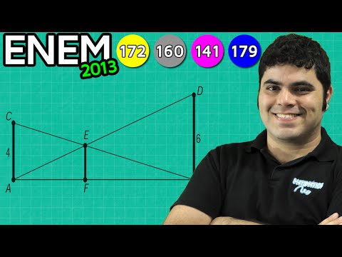 ENEM 2013 Mathematics #44 - Similarity of Triangles