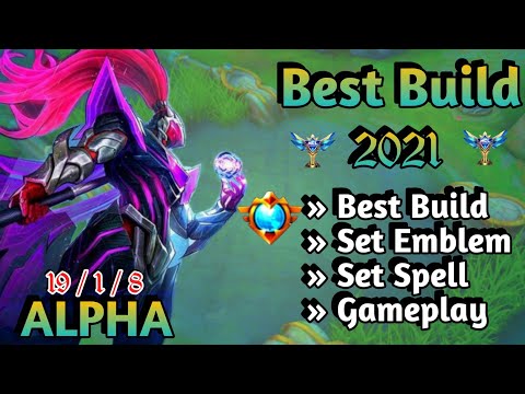 ALPHA BEST BUILD 2021 | ALPHA TOP 1 GLOBAL BUILD | ALPHA BUILD EMBLEM | ALPHA GAMEPLAY BROLIN KH ✅