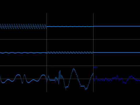Sega Mega Drive - "Zero Wing" - Introduction (Tatsuya Uemura) Oscilloscope View