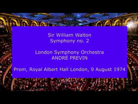 Sir William Walton - Symphony no. 2: André Previn conducting the LSO at the Proms in 1974
