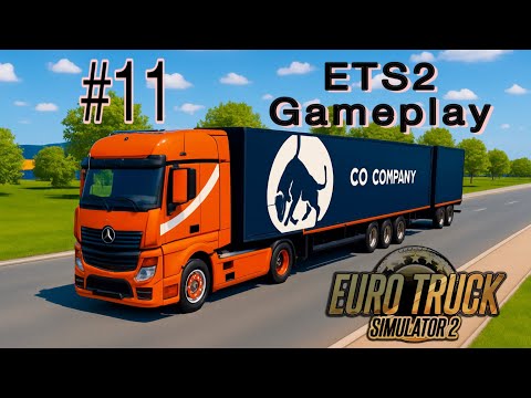 First Time Driving a Mercedes Truck with a Double Trailer in ETS2... What Could Go Wrong? 😬🚛