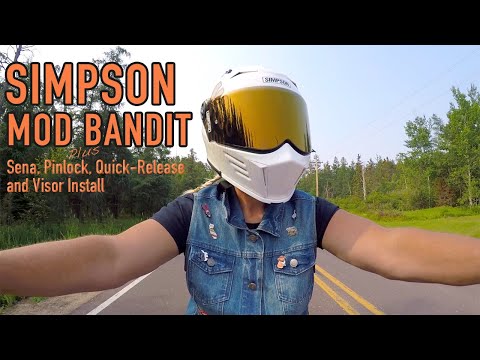 Simpson Mod Bandit | Plus Pinlock, Sena, Visor, & Quick Release Install