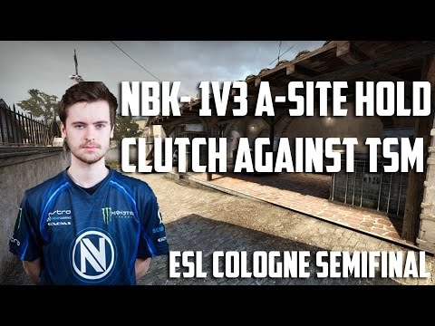 NBK- 1v3 A-Site hold clutch against TSM | ESL Cologne Semifinal
