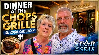 Royal Caribbean Chops Grille Dinner Review | Cruise Food You Have to Try!