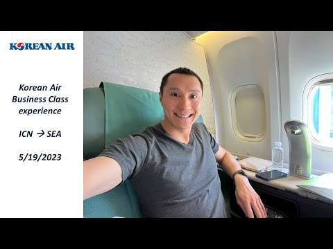 Experiência Aérea Coreana - Busan para Seattle 19/05/23