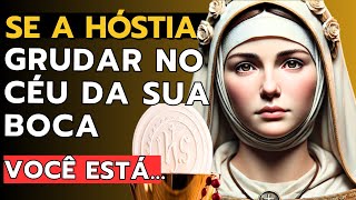 O QUE ACONTECE Quando a HÓSTIA GRUDA no Céu da sua Boca — Revelação de Santa Francisca Romana