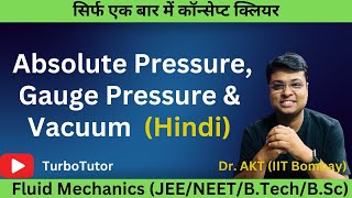 Absolute Pressure, Gauge Pressure and Vacuum|AKT_Hindi