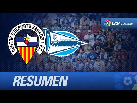 Resumen de CE Sabadell (2-1) Deportivo Alavés