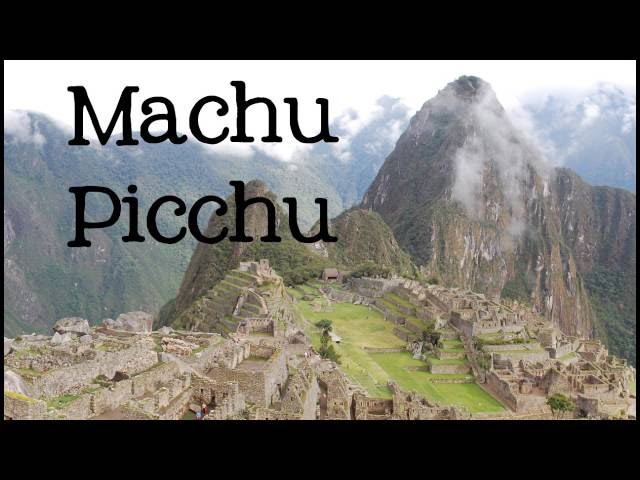 Video Pronunciation of machu picchu in English