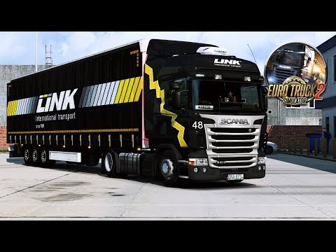 🚛 ETS2 Scania R410 LINK International Transport - Promods 2.43 Narva to Šiauliai.
