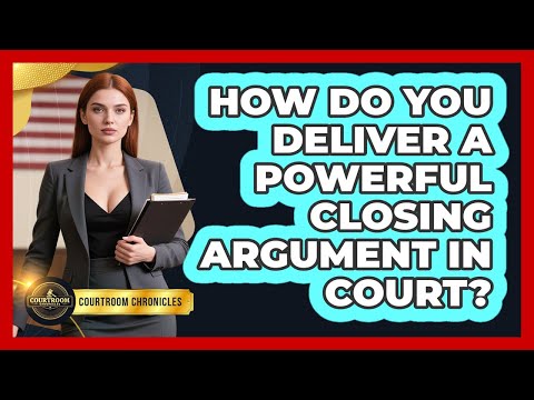 How Do You Deliver A Powerful Closing Argument In Court? - Courtroom Chronicles