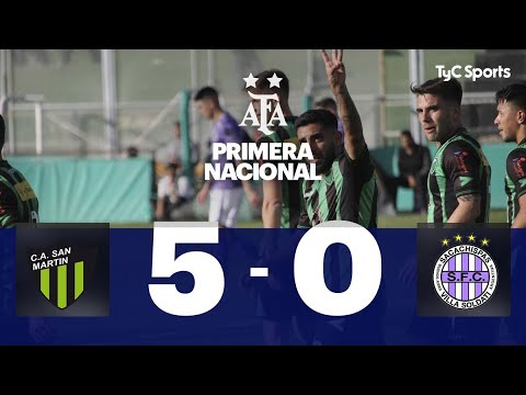 San Martín (SJ) 5-0 Sacachispas | Primera Nacional | Fecha 22