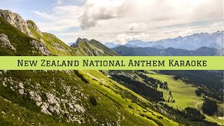 New Zealand National Anthem Karaoke | God defend New Zealand | New Zealand - Māori and English