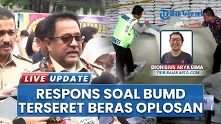 Rano Karno sebut Food Station Tjipinang Bantah Oplos Beras Premium, Ancam Tarik Produk jika Terbukti