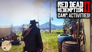 WHAT CAN YOU DO AT THE CAMP IN RED DEAD REDEMPTION 2!? RDR2 All Camp Activities & Overview! (RDR2)