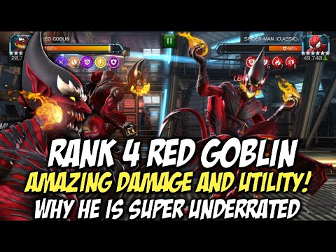 6 Star Rank 4 Red Goblin Gameplay! | Amazing Damage & Utility (So Underrated) | Contest Of Champions