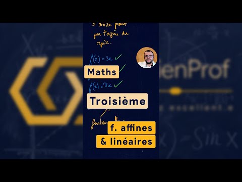 Fonctions affines & linéaires