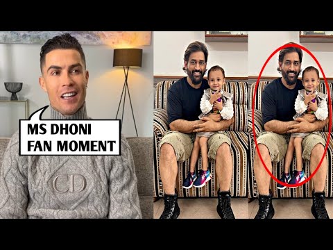 Cristiano Ronaldo shocked on ms Dhoni heart touching gesture on Suneet kumar daughter pic in ranchi